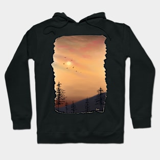 View from the mountains. Artwork by Annalisa Amato Hoodie